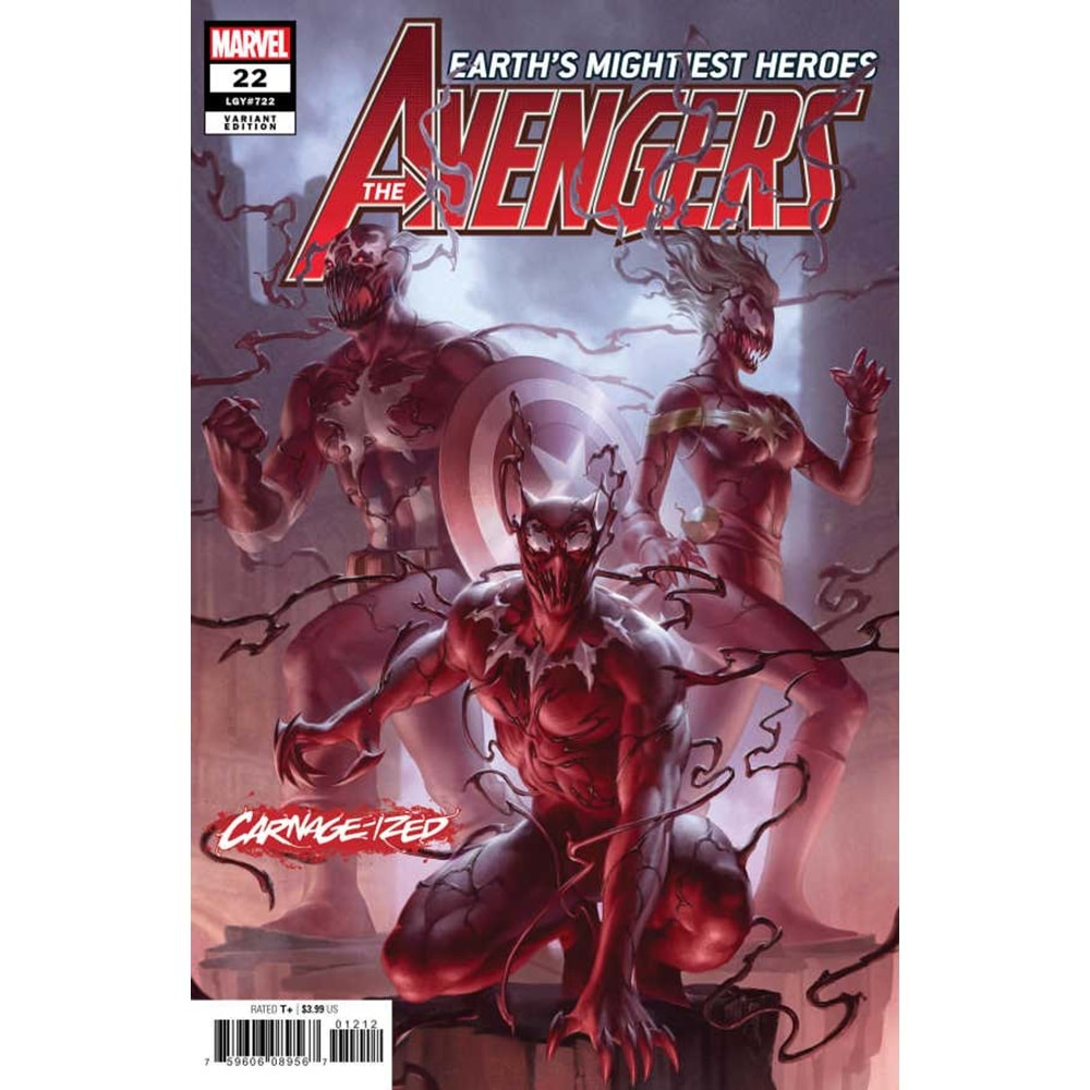 AVENGERS (2018) # 22 JUNGGEON YOON CARNAGE-IZED VARIANT