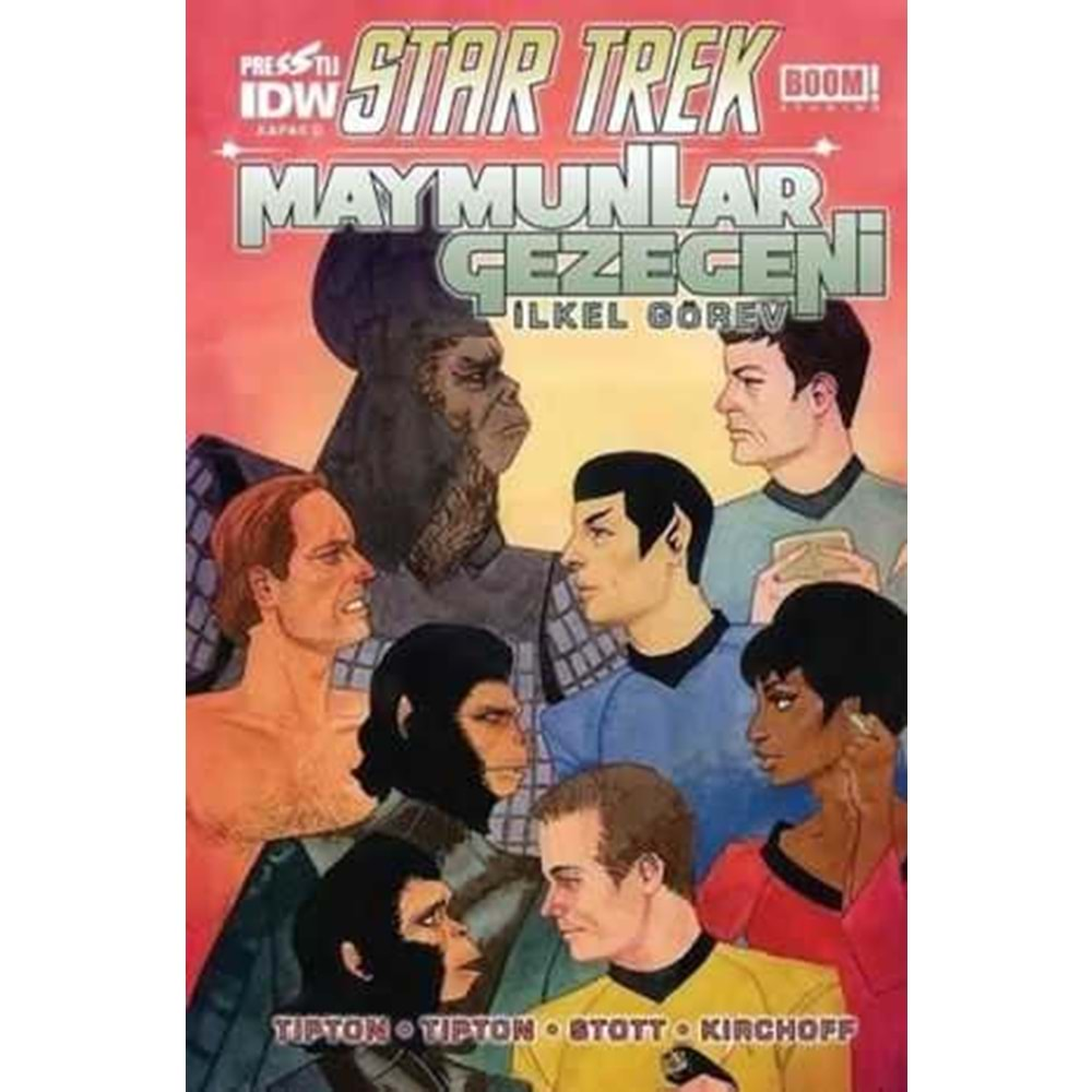 STAR TREK MAYMUNLAR GEZEGENİ İLKEL GÖREV D KAPAK