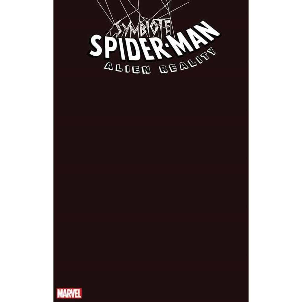 SYMBIOTE SPIDER-MAN ALIEN REALITY # 1 BLACK BLANK VARIANT