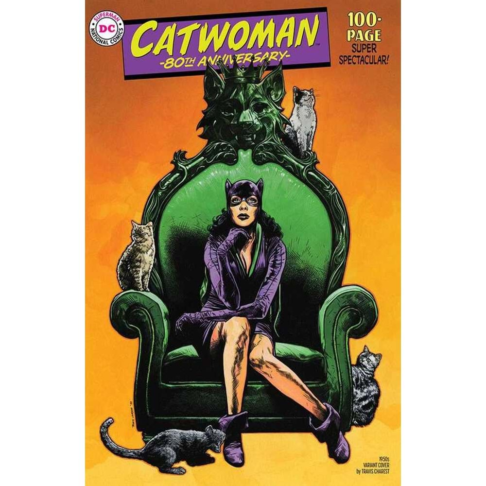 CATWOMAN 80TH ANNIVERSARY 100 PAGE SUPER SPECTACULAR # 1 1950S TRAVIS CHAREST VARIANT