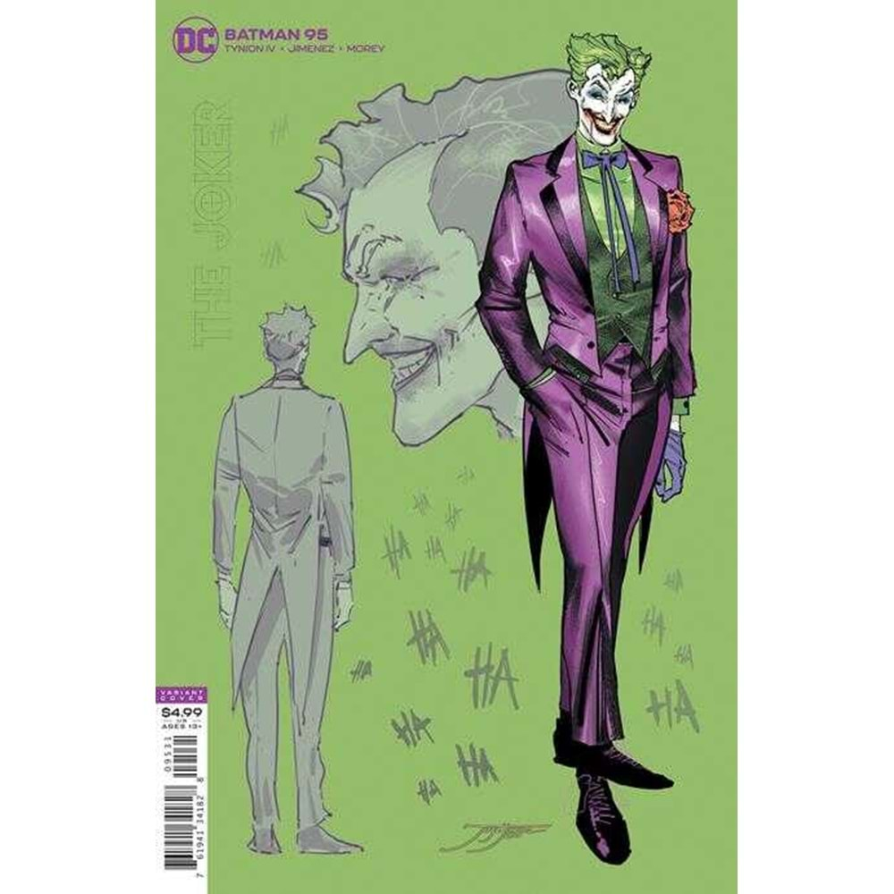 BATMAN (2016) # 95 JOKER WAR 1:25 JOKER DESIGN VARIANT