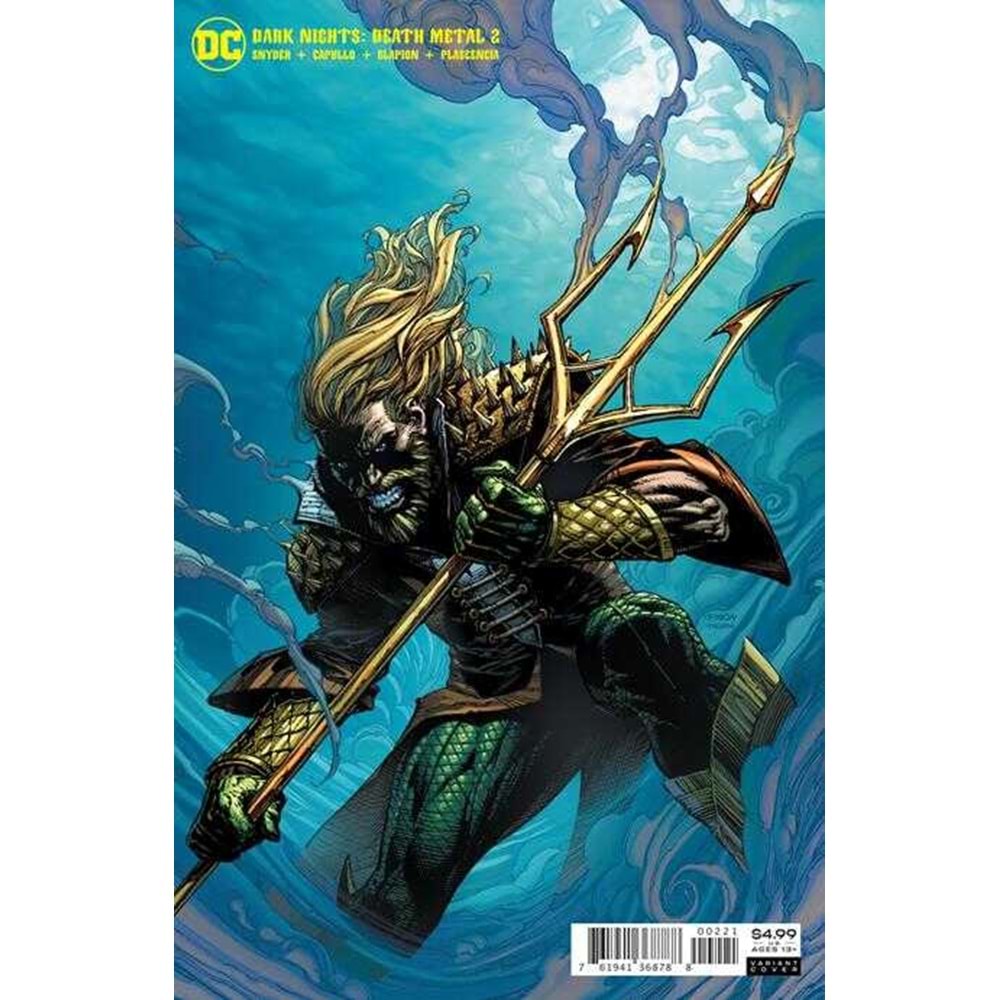 DARK NIGHTS DEATH METAL # 2 FINCH AQUAMAN VARIANT