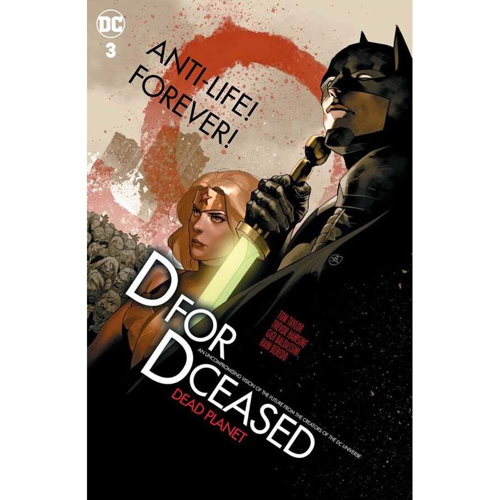 DCEASED DEAD PLANET # 3 CARD STOCK BEN OLIVER MOVIE VARIANT