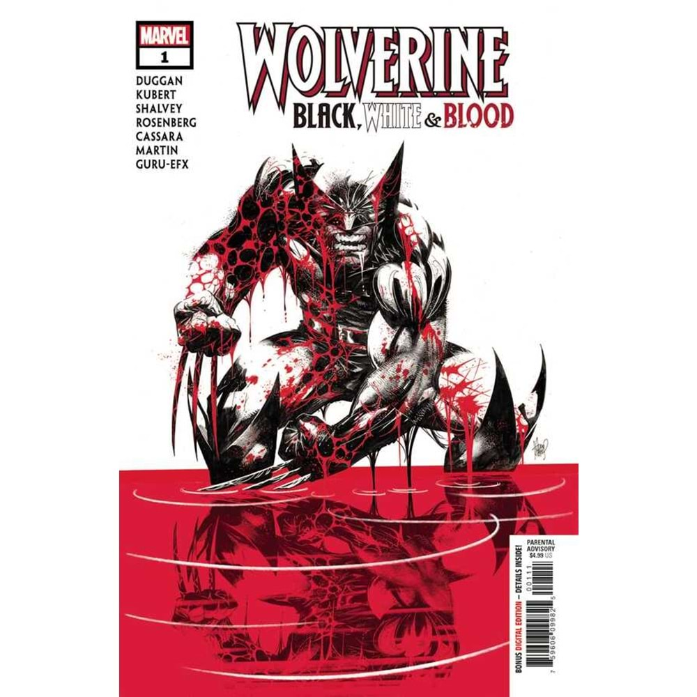 WOLVERINE BLACK WHITE & BLOOD # 1