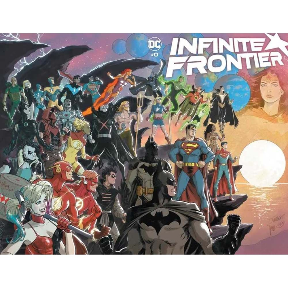 INFINITE FRONTIER # 0 (ONE SHOT) COVER A DAN JURGENS & MIKEL JANIN WRAPAROUND