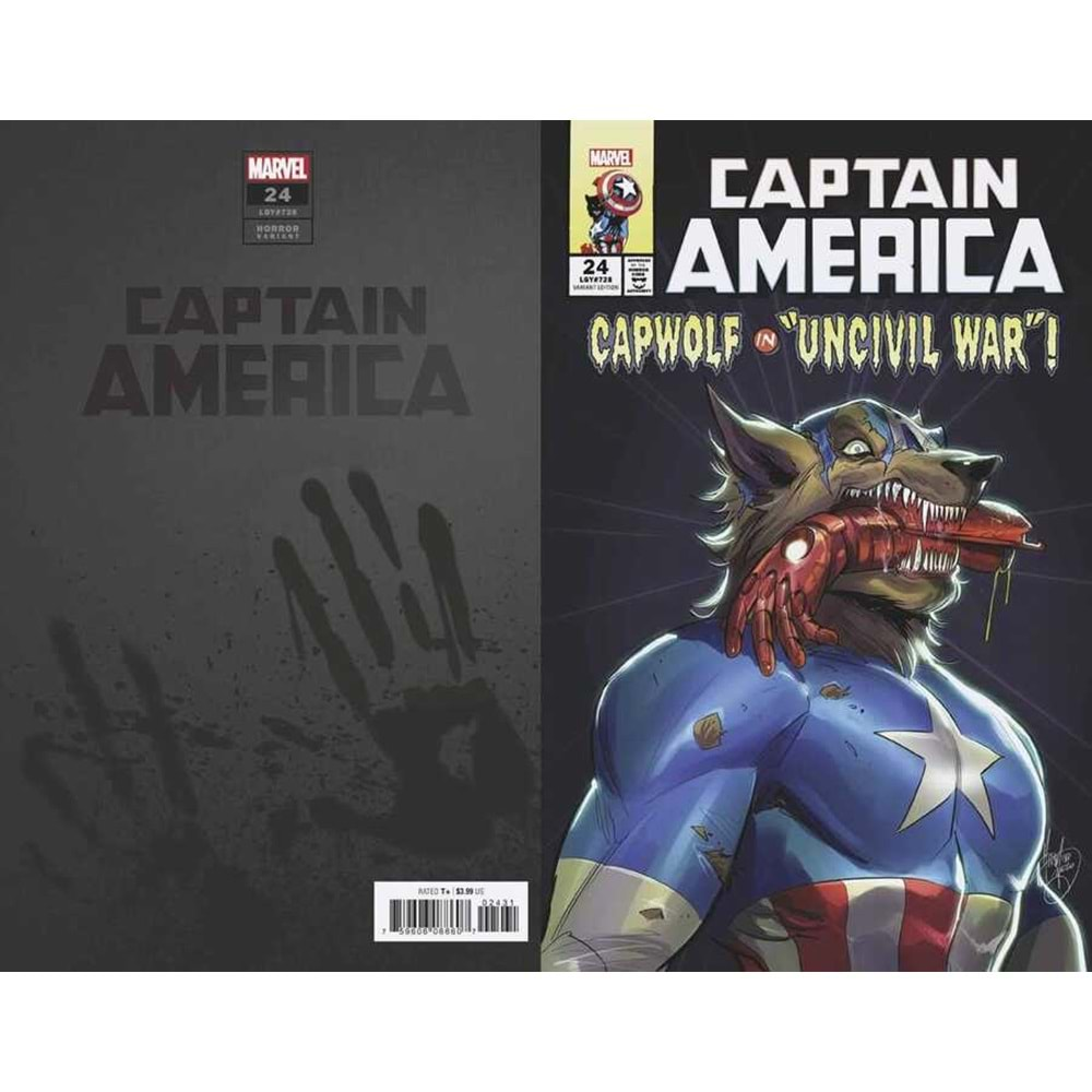 CAPTAIN AMERICA (2018) # 24 ANDOLFO CAPWOLF HORROR VARIANT