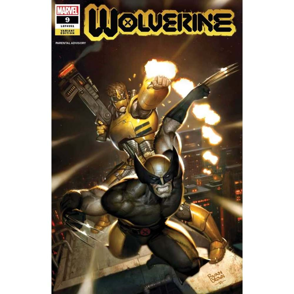 WOLVERINE (2020) # 9 1:25 RYAN BROWN VARIANT