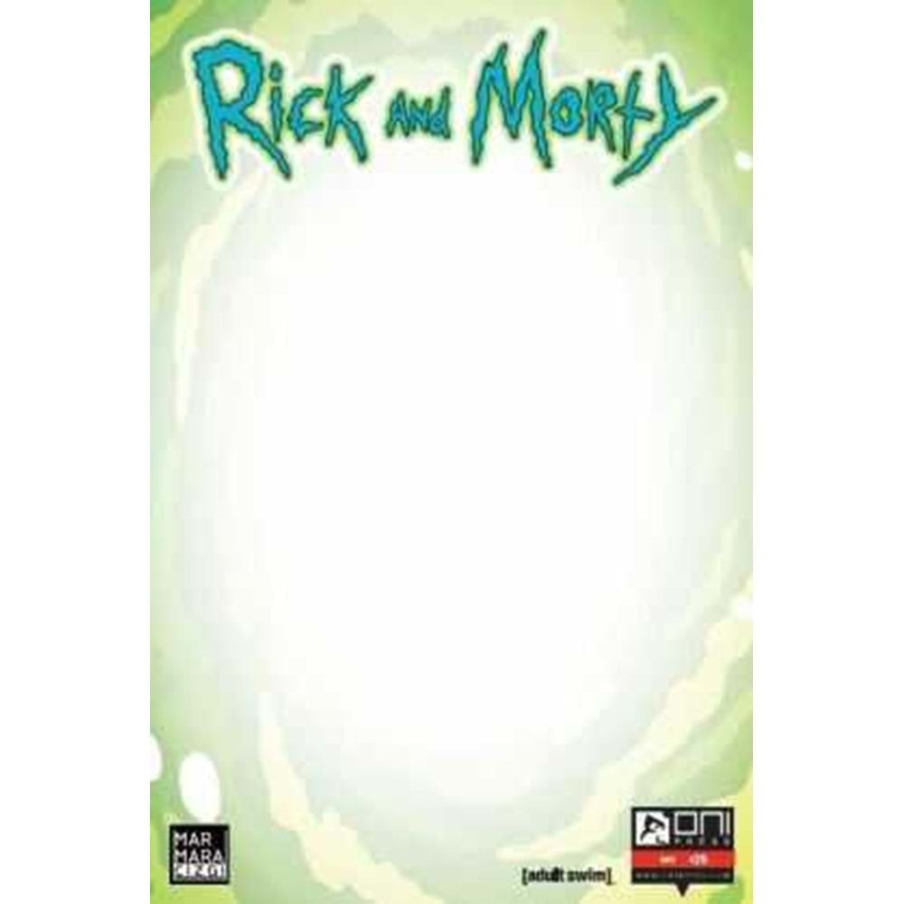 RICK AND MORTY SAYI 25 BOŞ KAPAK