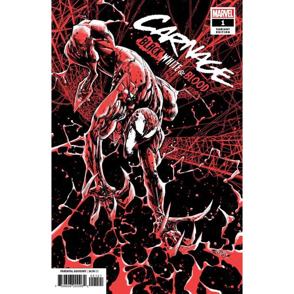 CARNAGE BLACK WHITE AND BLOOD # 1 (OF 4) OTTLEY VARIANT