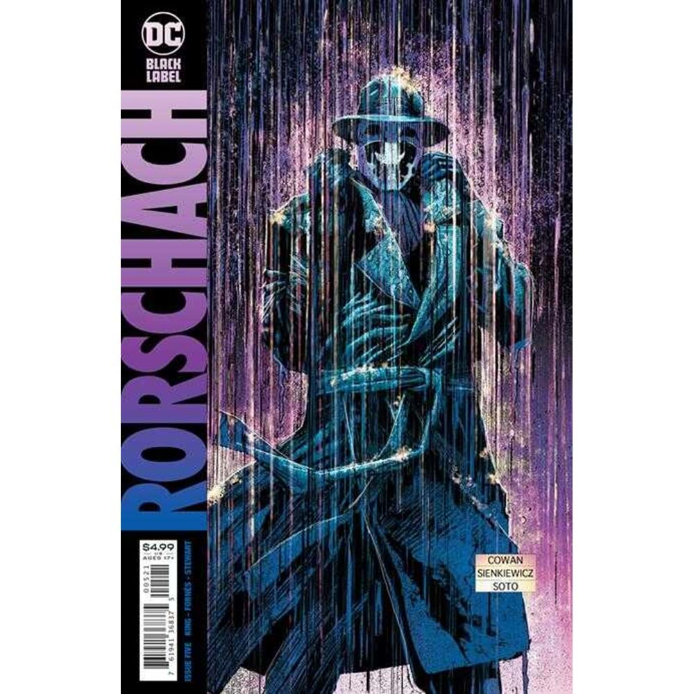 RORSCHACH # 5 (OF 12) COVER B DENYS COWAN & BILL SIENKIEWICZ VARIANT