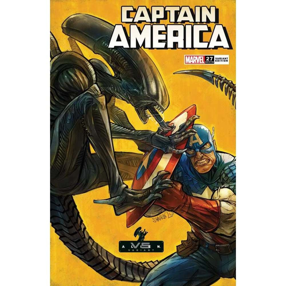 CAPTAIN AMERICA (2018) # 27 SHAVRIN MARVEL VS ALIEN VARIANT