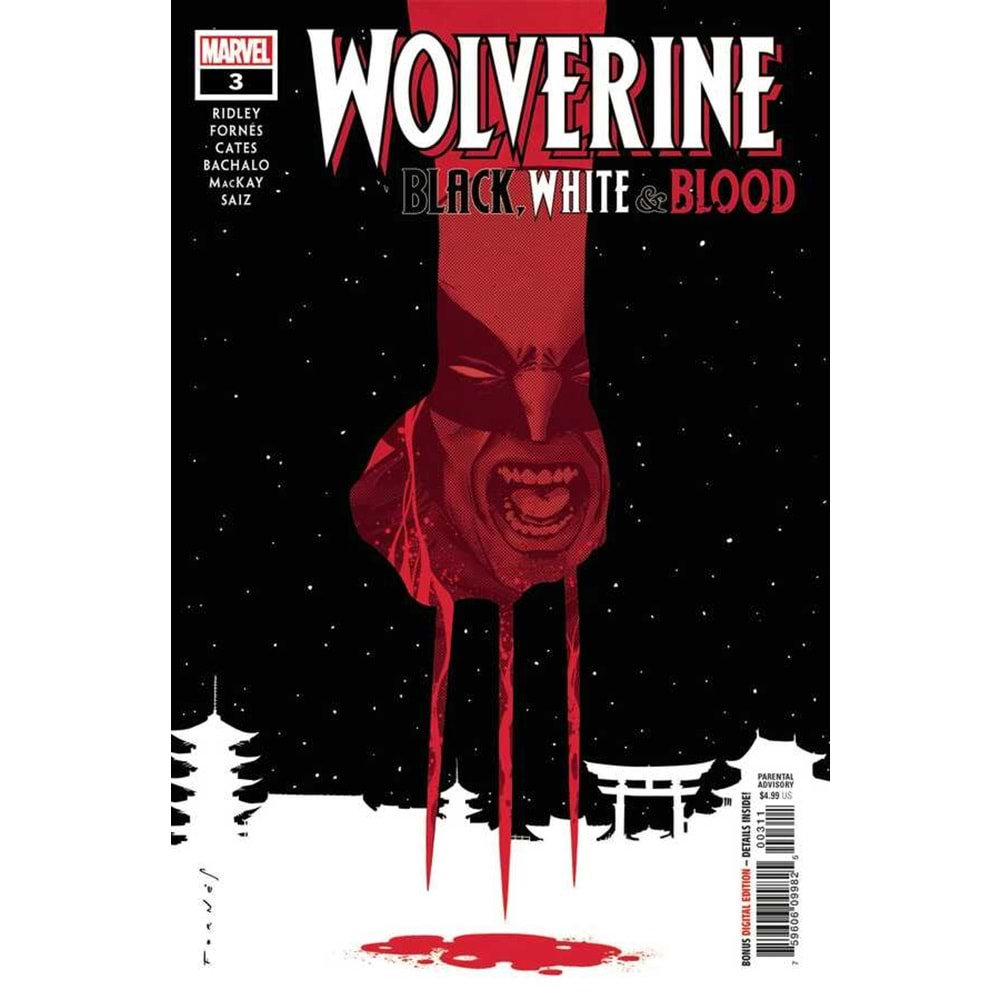 WOLVERINE BLACK WHITE & BLOOD # 3