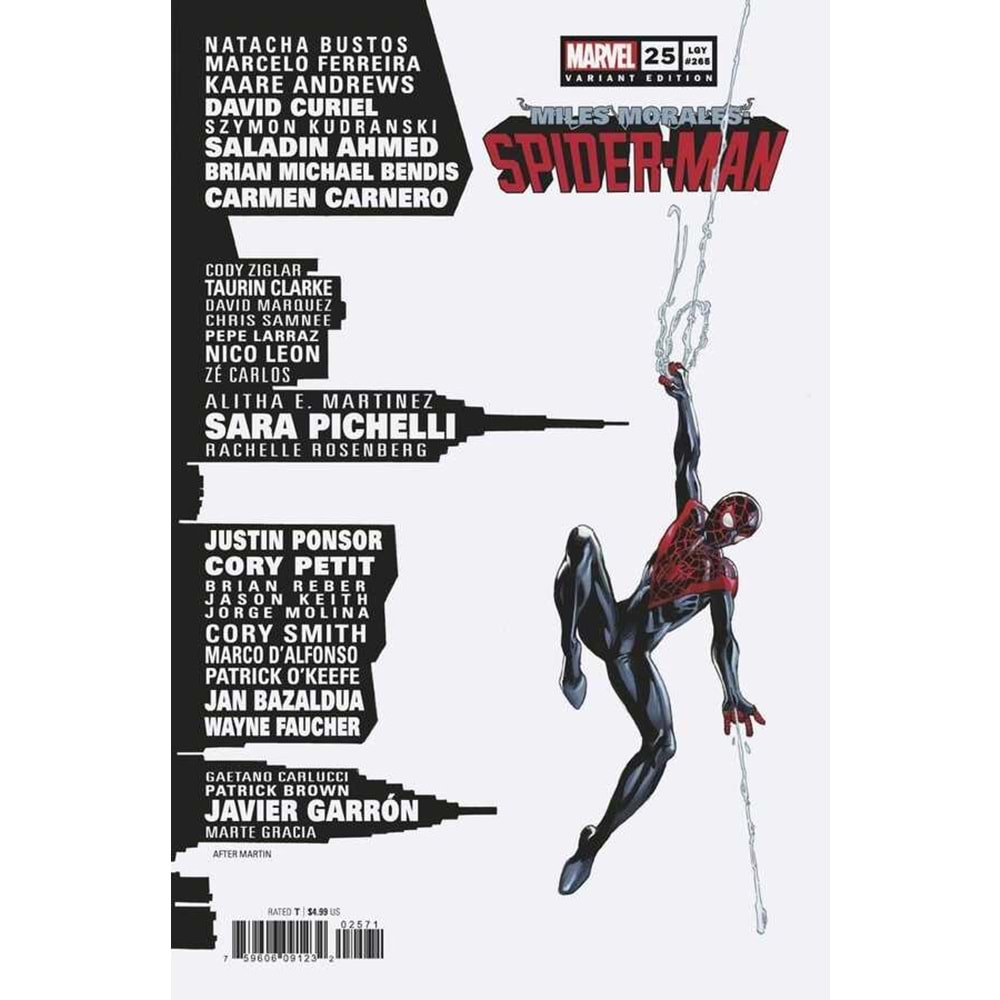 MILES MORALES SPIDER-MAN (2019) # 25 BAGLEY SKYLINE VARIANT