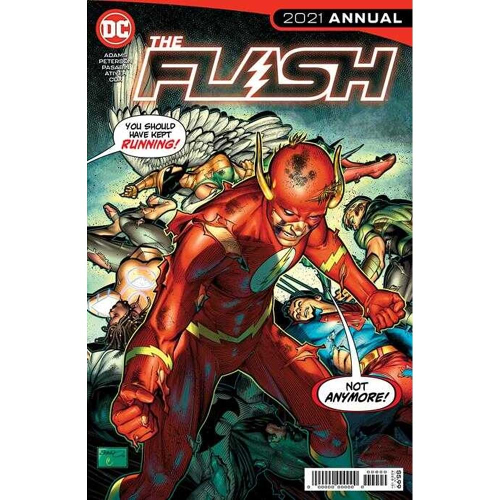 FLASH ANNUAL 2021 # 1 COVER A BRANDON PETERSON