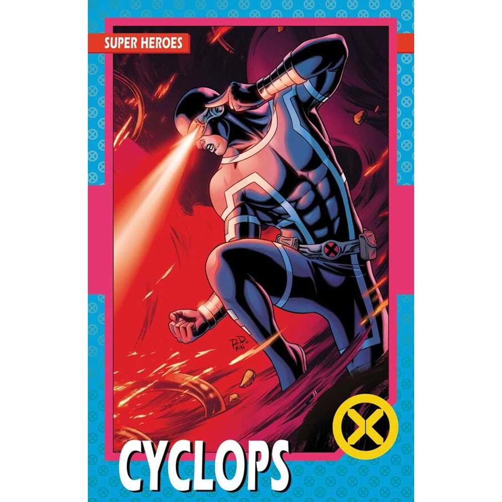 X-MEN (2021) # 1 DAUTERMAN NEW LINE UP TRADING CARD VARIANT