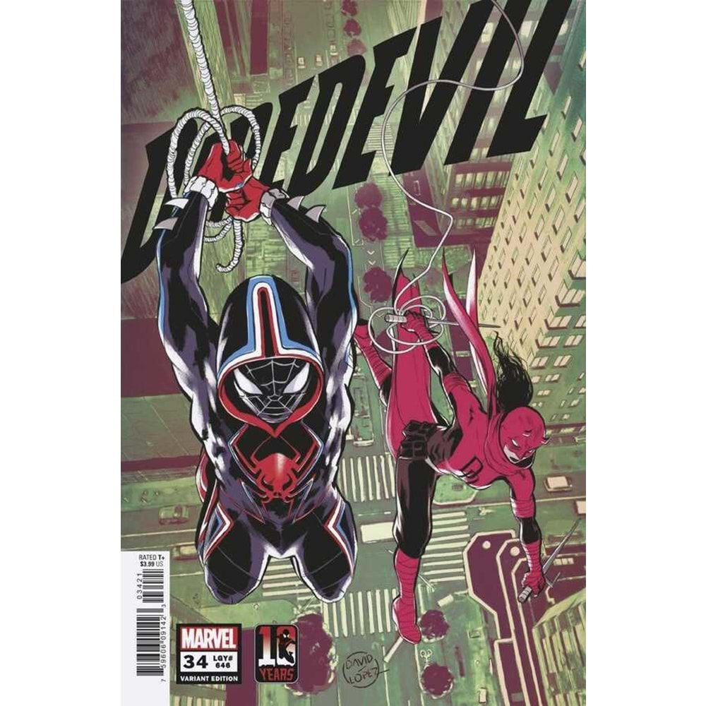 DAREDEVIL (2019) # 34 MILES MORALES 10TH ANNIVERSARY LOPEZ VARIANT