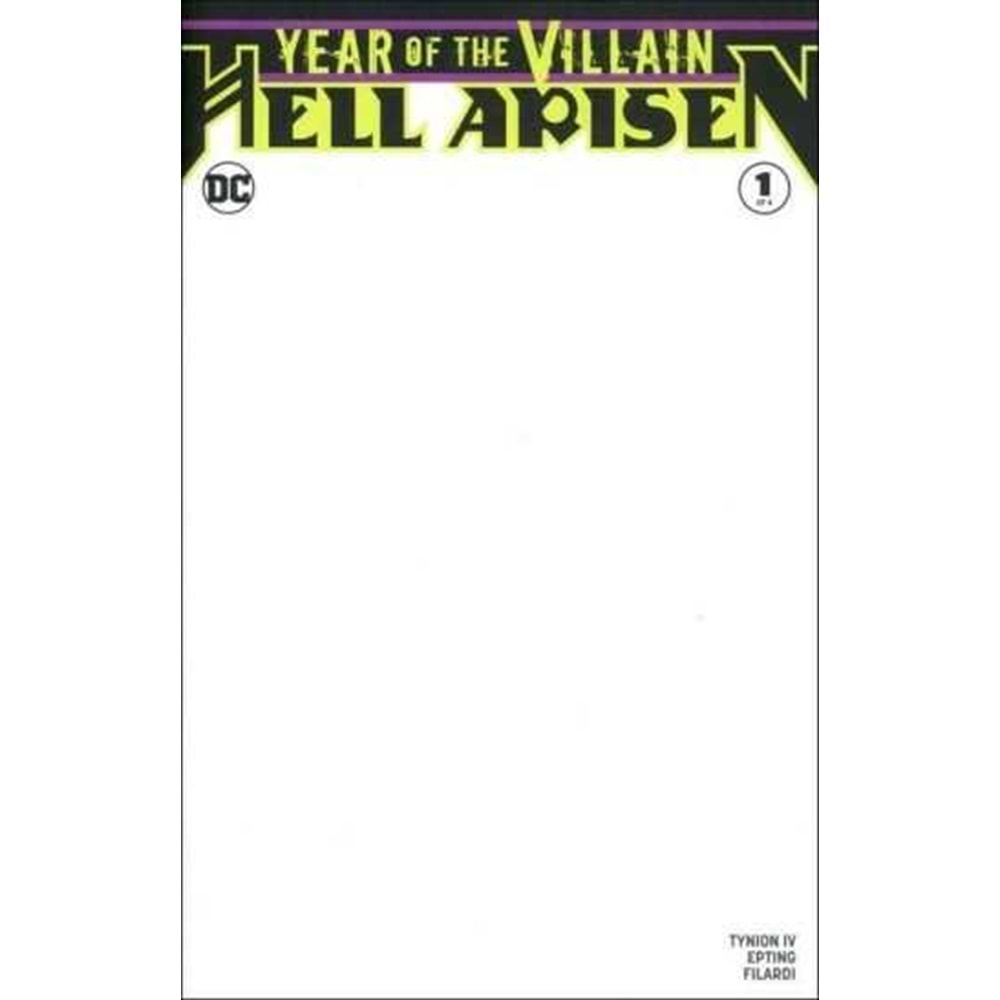 YEAR OF THE VILLAIN HELL ARISEN # 1 BLANK COVER