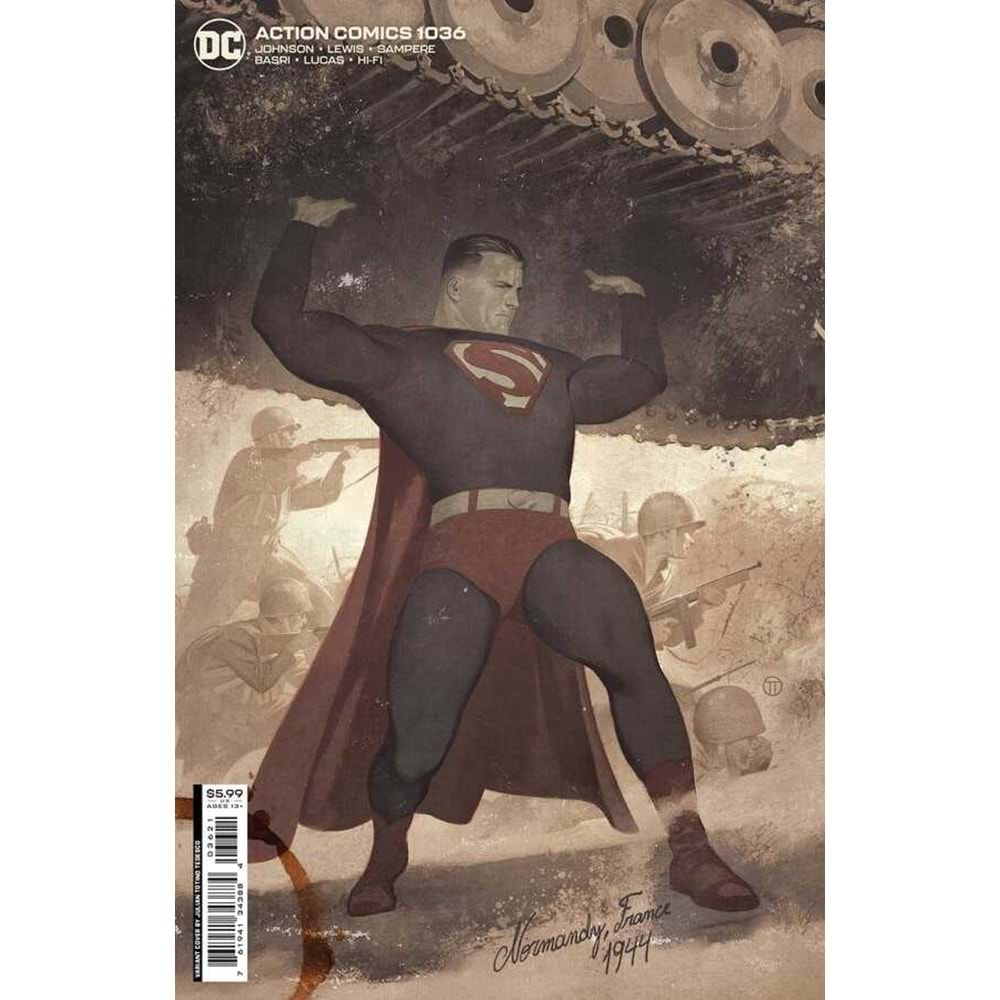 ACTION COMICS (2016) # 1036 COVER B TEDESCO CARD STOCK VARIANT