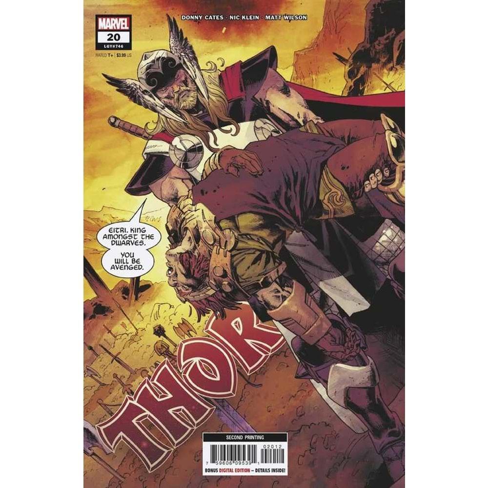 THOR (2020) # 20 SECOND PRINTING KLEIN VARIANT