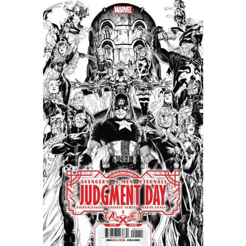 AXE JUDGMENT DAY # 1 SECOND PRINTING BROOKS VARIANT