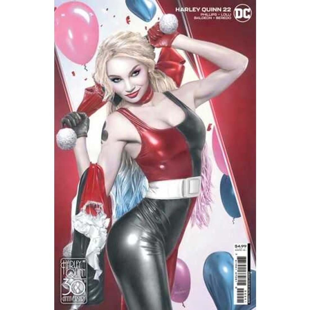 HARLEY QUINN (2021) # 22 COVER C NATALI SANDERS HARLEY QUINN 30TH ANNIVERSARY CARD STOCK VARIANT