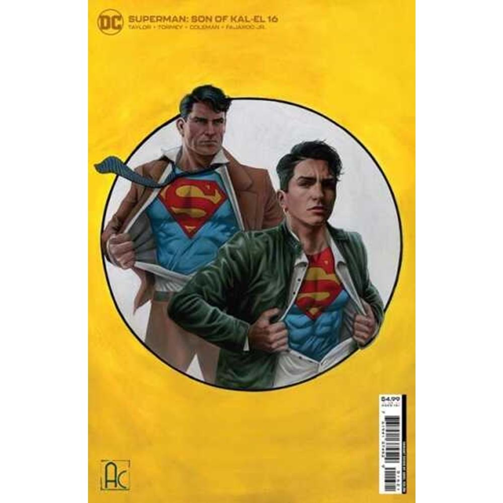 SUPERMAN SON OF KAL-EL # 16 COVER B ARIEL COLON CARD STOCK VARIANT (KAL-EL RETURNS)