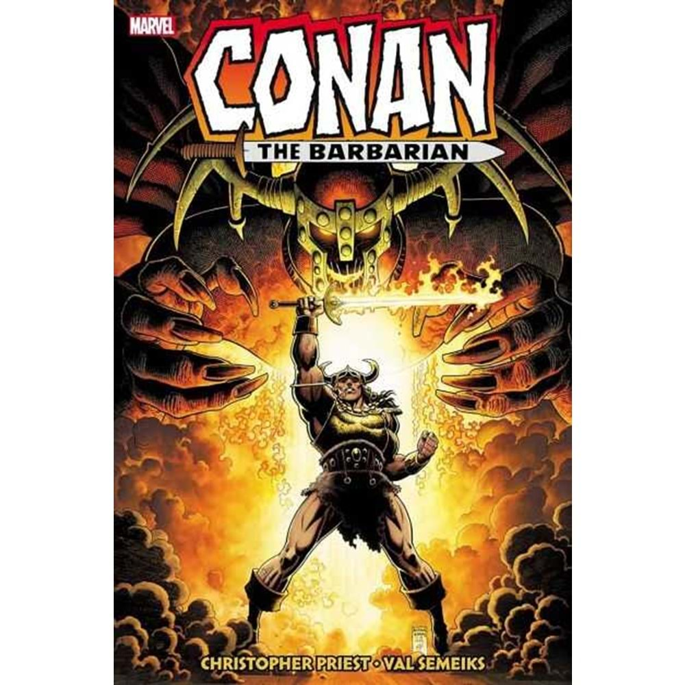 CONAN THE BARBARIAN ORIGINAL MARVEL YEARS VOL 8 OMNIBUS HC ADAMS COVER