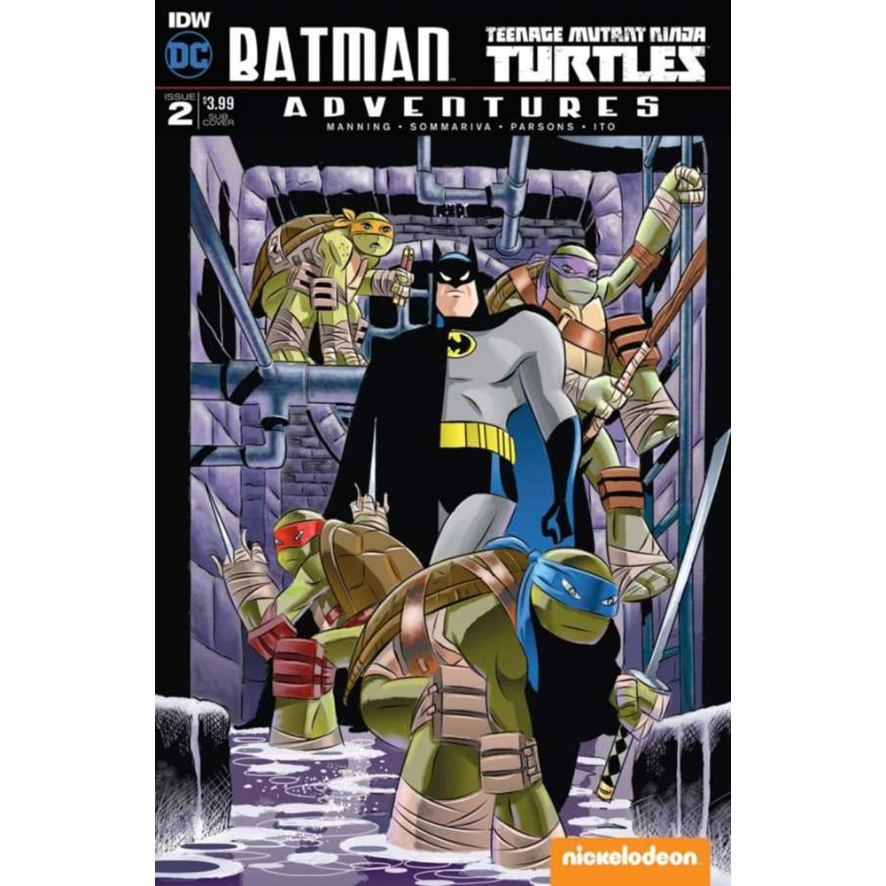 BATMAN TEENAGE MUTANT NINJA TURTLES ADVENTURES # 2 BURCHETT SUBSCRIPTION VARIANT 1