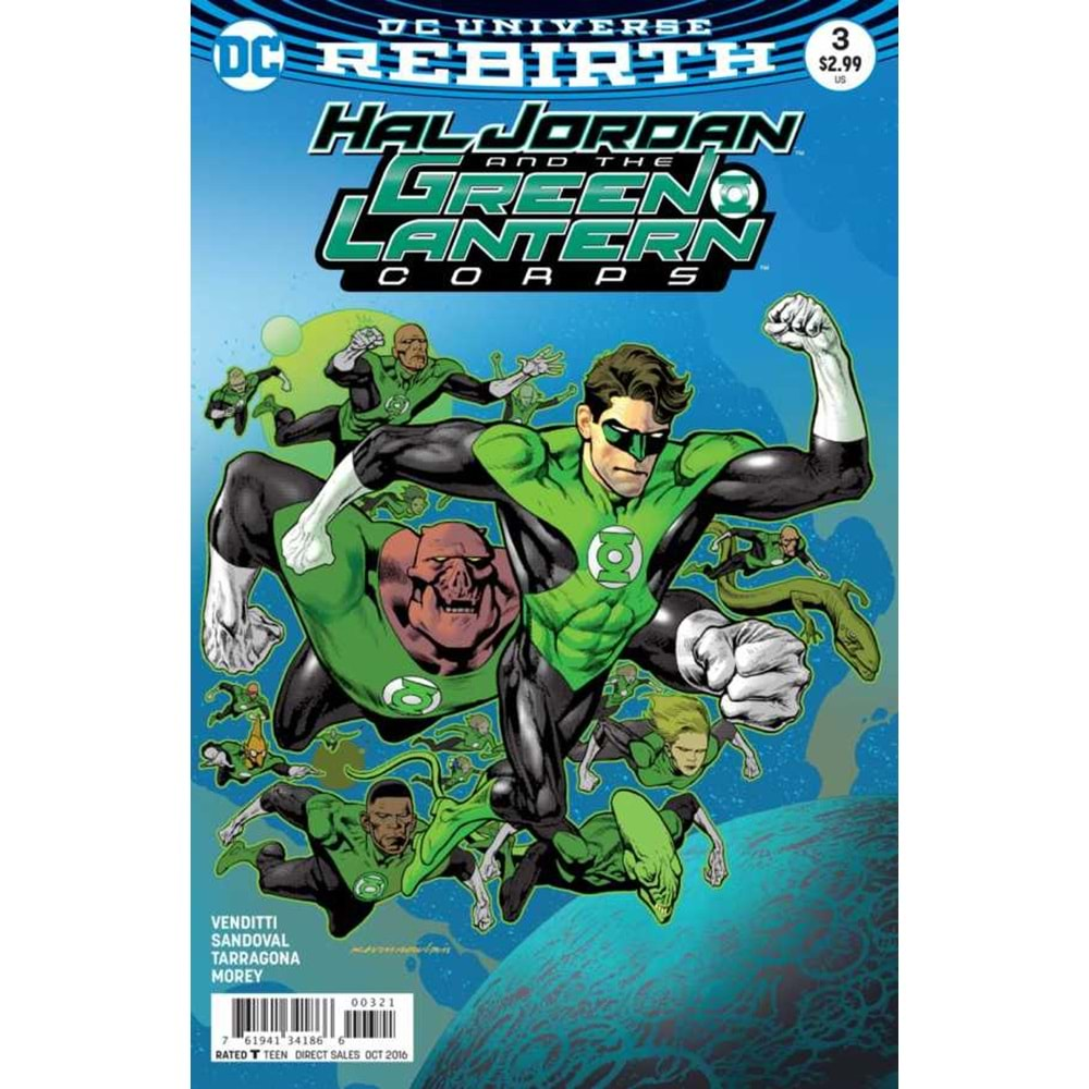 HAL JORDAN AND THE GREEN LANTERN CORPS # 3 VARIANT