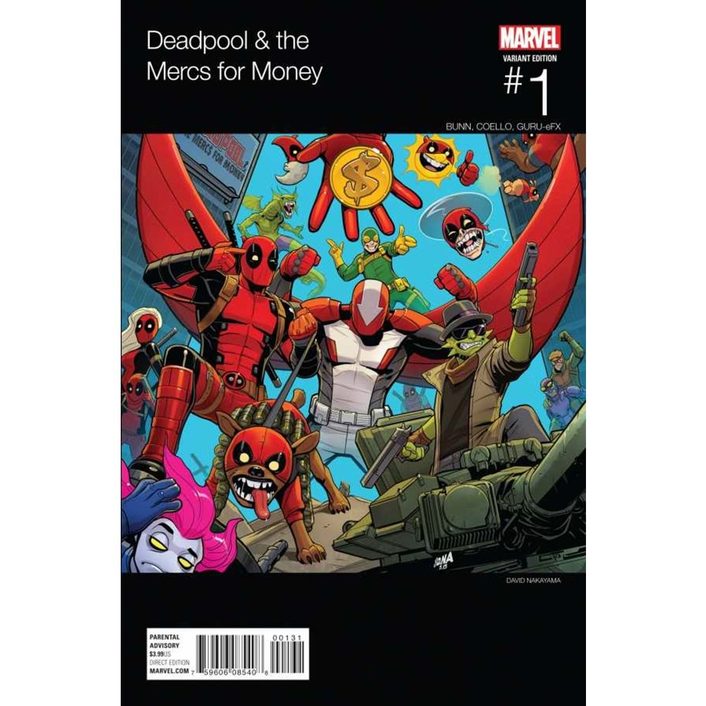 DEADPOOL & THE MERCS FOR MONEY (SECOND SERIES) # 1 NAKAYAMA HIP HOP VARIANT