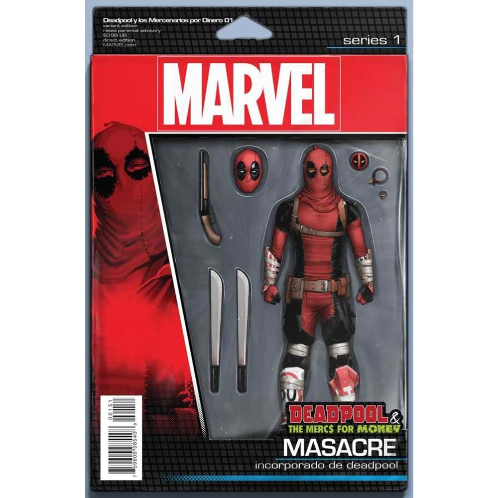 DEADPOOL & THE MERCS FOR MONEY (SECOND SERIES) # 1 CHRISTOPHER ACTION FIGURE VARIANT