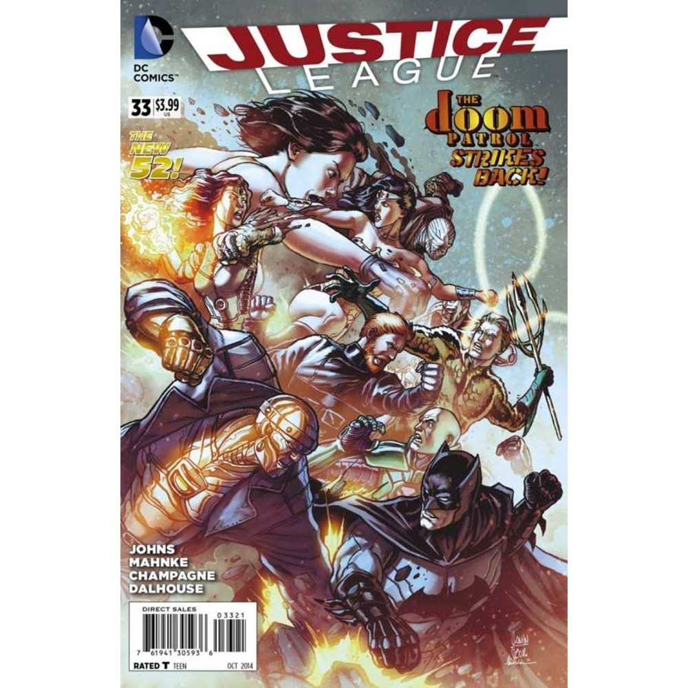 JUSTICE LEAGUE (2011) # 33 1:25 MIKEL JANIN VARIANT