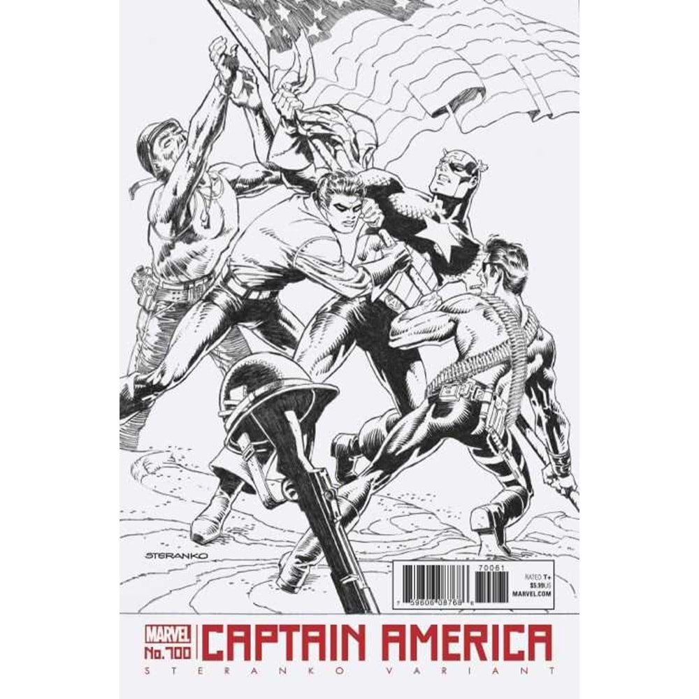 CAPTAIN AMERICA # 700 STERANKO BLACK & WHITE VARIANT