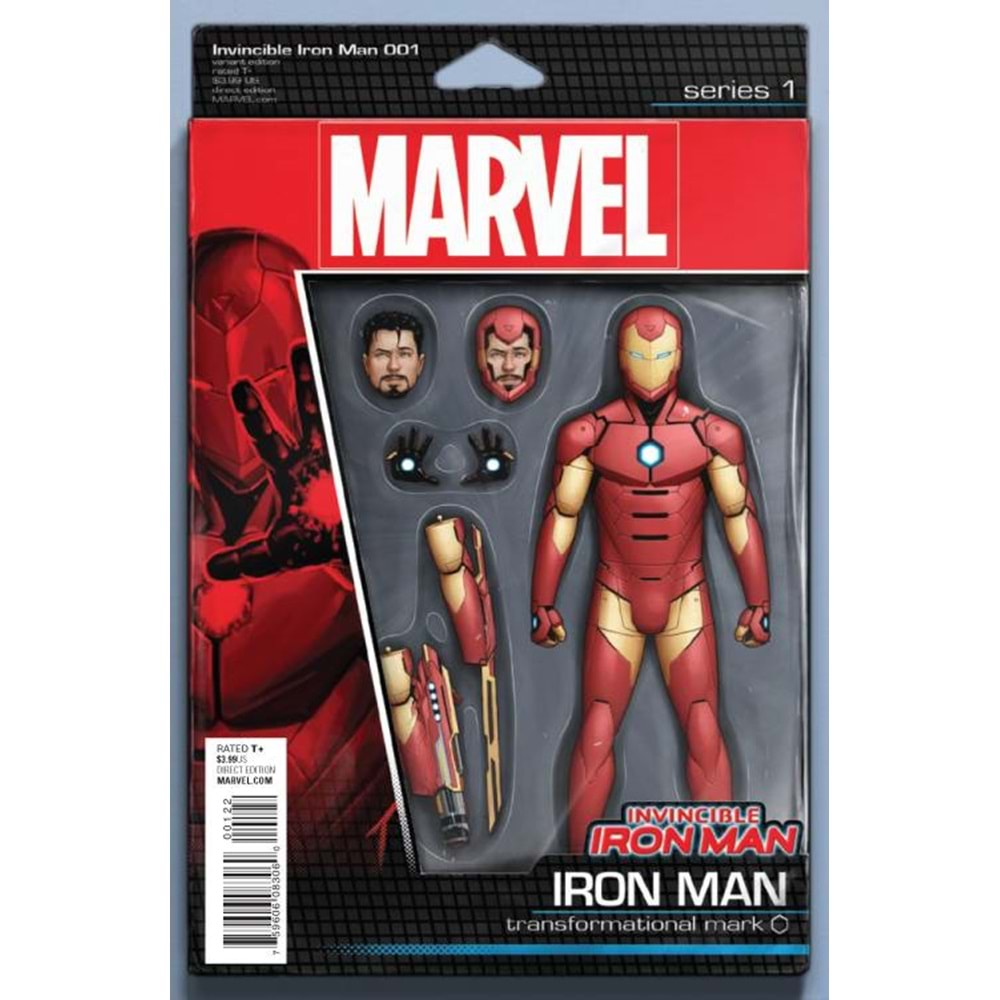 INVINCIBLE IRON MAN (2015) # 1 CHRISTOPHER ACTION FIGURE VARIANT