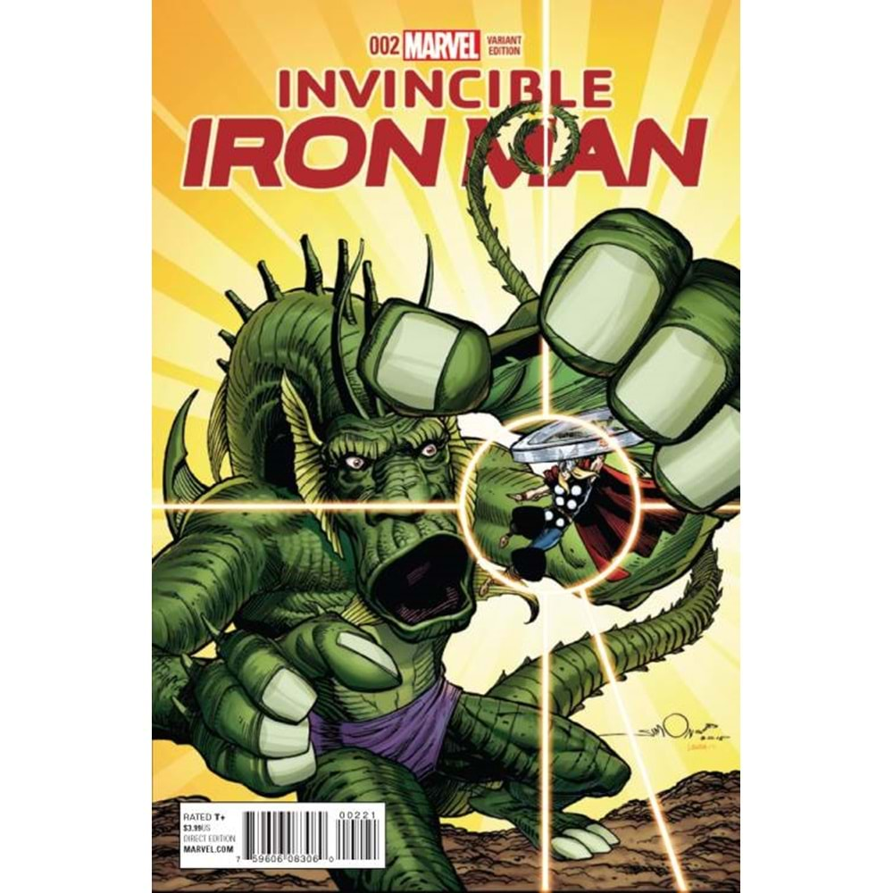 INVINCIBLE IRON MAN (2015) # 2 1:10 SIMONSON KIRBY MONSTER VARIANT