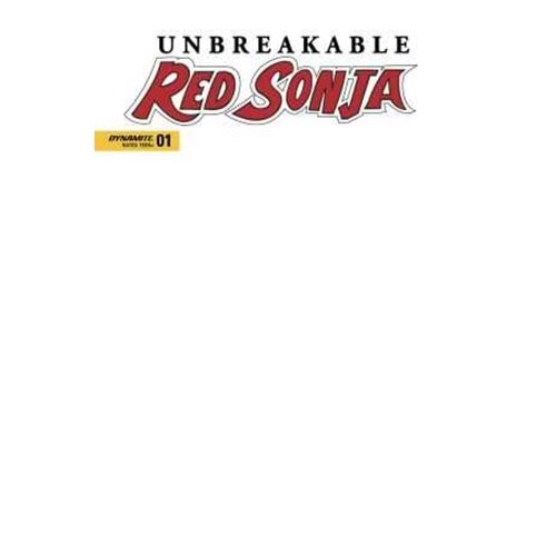UNBREAKABLE RED SONJA # 1 COVER F BLANK VARIANT