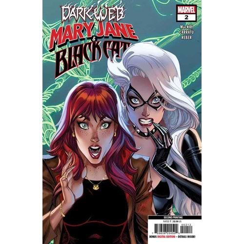 MARY JANE & BLACK CAT # 2 JS CAMPBELL 2ND PRINTING VARIANT