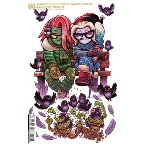 HARLEY QUINN THE ANIMATED SERIES LEGION OF BATS # 6 (OF 6) COVER B DAN HIPP CARD STOCK VARIANT