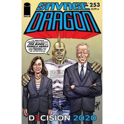 SAVAGE DRAGON # 253 COVER B BIDEN HARRIS