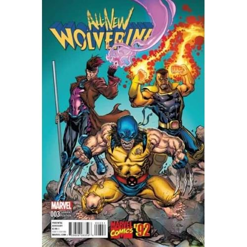 ALL NEW WOLVERINE # 3 1:20 RANEY MARVEL 92 VARIANT