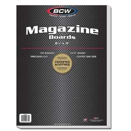 BCW MAGAZINE BACKING BOARDS (PACK OF 100)