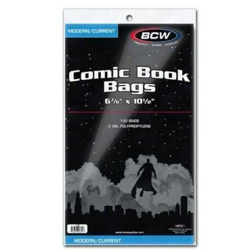 BCW CURRENT COMIC BAGS (PACK OF 100)