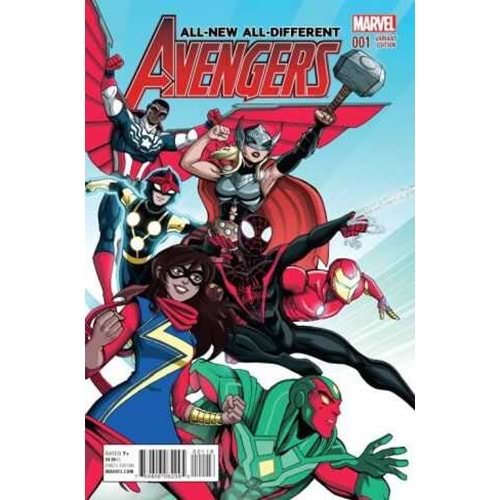 ALL NEW ALL DIFFERENT AVENGERS # 1 1:20 VECCHINO VARIANT