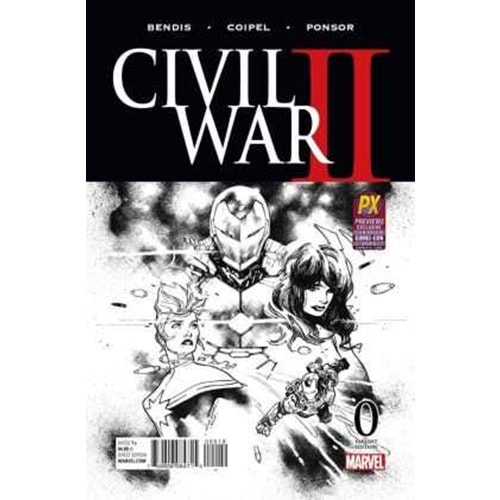 CIVIL WAR II # 0 PREVIEWS EXCLUSIVE SDCC VARIANT