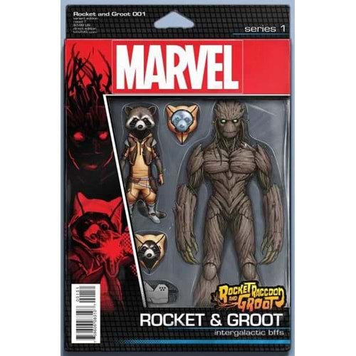 ROCKET RACCOON AND GROOT # 1 CHRISTOPHER ACTION FIGURE VARIANT