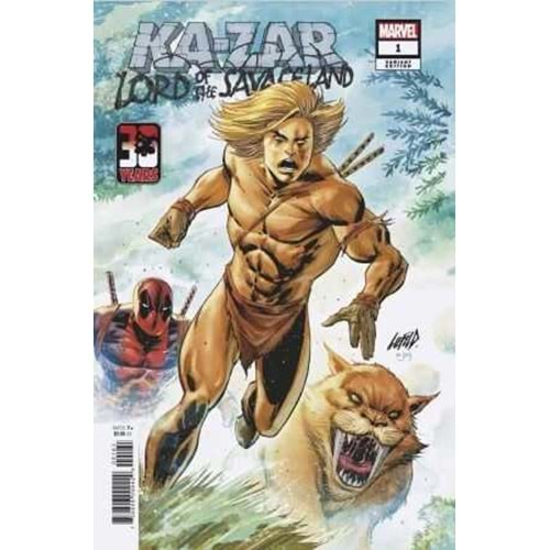 KA-ZAR LORD OF THE SAVAGE LAND # 1 LIEFELD DEADPOOL 30TH ANNIVERSARY VARIANT