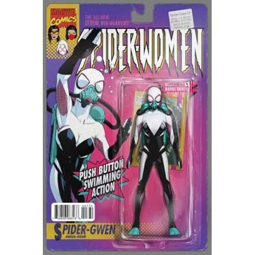 SPIDER-GWEN (2015 SECOND SERIES) # 7 CHRISTOPHER ACTION FIGURE VARIANT