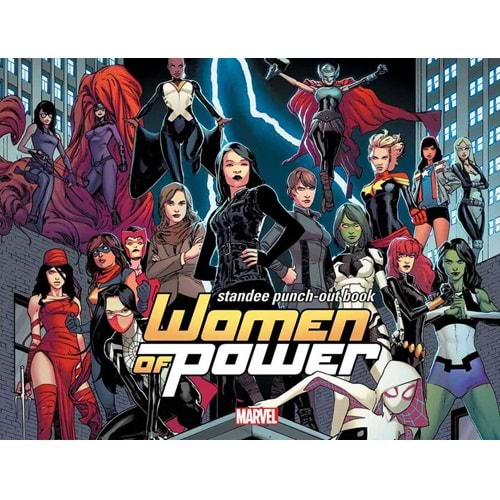 WOMEN OF MARVEL STANDEE PUNCH-OUT BOOK HC