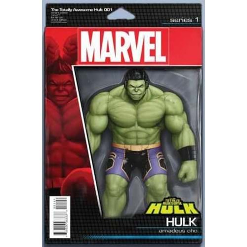 TOTALLY AWESOME HULK # 1 CHRISTOPHER ACTION FIGURE VARIANT