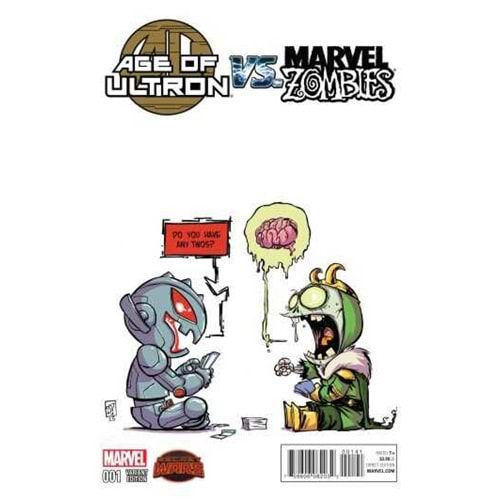 AGE OF ULTRON VS MARVEL ZOMBIES # 1 YOUNG VARIANT
